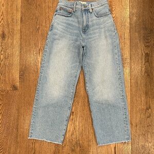 Madewell Perfect Vintage wide leg crop jeans size 26